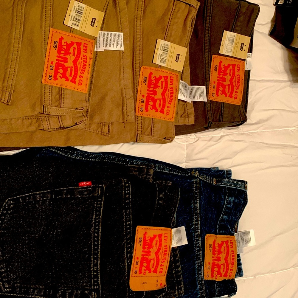 Levis pants style 505 & 501.